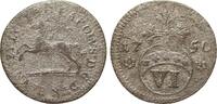 Altdeutschland bis 1871 6 Pfennig Braunschweig-Wolfenbüttel 1750 schön -... 10.40 £  +  25.14 £ shipping