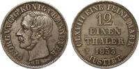 Altdeutschland bis 1871 1/12 Taler Hannover 1853 B unsauberer Rand, sehr... 24.27 £  +  25.14 £ shipping