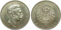 Kaiserreich 2 Mark Preussen Wilhelm II. 1888 A kl. Randfehler, vorz&uuml;glich 503.57 &pound;  +  24.54 &pound; shipping