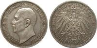 Kaiserreich 3 Mark Mecklenburg-Strelitz 1913 A min. berieben, f.vz / vz 1,100.24 &pound;  +  shipping