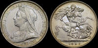 GREAT BRITAIN 1893 VICTORIA, 1893 SILVER CROWN LVI  475.00 £  +  12.00 £ shipping