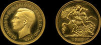 GREAT BRITAIN 1937 GEORGE VI, 1937 PROOF GOLD SOVEREIGN PF 66  7,150.00 £  +  12.00 £ shipping