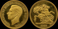 GREAT BRITAIN 1937 GEORGE VI, 1937 GOLD PROOF FIVE POUNDS, PF 64 ULTRA C... 16,995.00 £  +  12.00 £ shipping