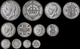 GREAT BRITAIN 1927 GEORGE V, 1927 SILVER PROOF SET WITHIN PLUSH CASE  1,200.00 £  +  12.00 £ shipping