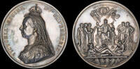 GREAT BRITAIN 1887 QUEEN VICTORIA, 1887 GOLDEN JUBILEE, LARGE SILVER MEDAL  3,200.00 £  +  12.00 £ shipping