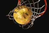 Samoa 5 Dollar <br>24 Karat vergoldet<br>33 mm Ø 2020 Basketball - Spherical Coin 1 oz.Silber, inkl.Schweberahmenetui und Schuber,RAR! <b>Prooflike</b> <br>1 Unze Silber<br>