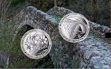 Andorra 2 x 1,25 Euro <br> <b> 1. Serie</b> » 2 x 1,25 Euro 2021 Narzisse / Brücke von Margineda - 1. Set « <b>BU</b><br> Kupfer-Nickel
