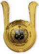 5 Dollar <br> Antique Finish-<br>35 mmØ 2022 5 $ - Harry Potter - The Golden Snitch - Der goldene Schnatz 3D - Samoa, RAR! <b>BU (mit normale kleine Patina-Flecken)</b> <br>