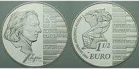 Frankreich 1 1/2 Euro Frederic Chopin inkl. Etui & Zertifikat & Schuber -