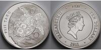 Fidschi 10 $ Fiji<br><b>5 oz.</b> Fiji Taku Schildkröte, 1. Ausgabe, 999er Silber -