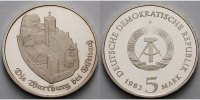 Deutschland, DDR 5 Mark Wartburg bei Eisenach, Ku.-Ni.,<b>-Archivbild-</b> -