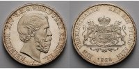 Reuss-Schleiz Vereinstaler Heinrich XIV. 1867-1913, Jüngerer Linie, <b>-RAR-</b>, -