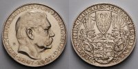 Deutschland 22,23g fein<br> 36mm Ø Medaille / Probe, in Silber Paul von Hindenburg, K. Goetz - Medaille 1847-1927 -