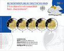Deutschland 2 Euro<br> 5x Michaeliskirche in Niedersachsen, <br><b> kompl. Satz</b><br>(5 Prägestätten) -