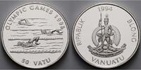 Vanuatu 50 Vatu Oly Sommer Atlanta, Schwimmen, inkl. Kapsel und MDM - Zertifikat -