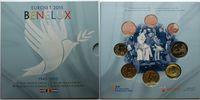 BE-NE-LUX 3,88 3x Kursmünzensatz mit Medaille * 70 Jahre Frieden in Europa -