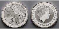 Australien 1 $ 2016 Kookaburra stgl 188.91 &pound;  +  48.09 &pound; shipping