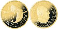 Vatikan 10 Euro2,75gfein 13,85 mm Ø 2016 Die Taufe, -MMXVI- Gold - inkl. Etui & Zertifikat & Schuber, Proof Gold