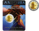 Andorra 2 Euro 2018 25 Jahre Verfassung, SONDERANGEBOT !!! BU (MS65-70) im Blister /  Coincard
