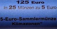 Deutschland 5 Euro<br> 25x in der originalen Rolle Subtropische Zone,<br><b> Prägestätte F, </b> <b>ab sofort lieferbar !</b> -