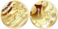 50 Euro1/4 oz 7,78g fein 22 mm Ø Frauenfußball Weltmeisterschaft 2019 in Frankreich, Sturm-Volley 3/3 Proof