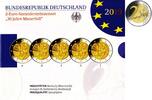 Deutschland 2 Euro<br> 5x 30 Jahre Mauerfall 1989-2019,<b> kompl. Satz</b><br>(5 Prägestätten) -