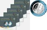 Deutschland 10 Euro<br> 5x Auf dem Wasser,<br> <b>kompl.Satz</b> (5 Prägest.) </b> <b></b> -