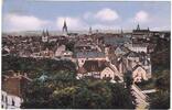 Paderborn, Stadtansicht mit dem Dom und weiteren Kirchen, Farblithographie, -