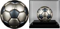 FIFA World Cup 2022™ Spherical Coin Katar „Football in Qatar“ 10 $ Dollar BRANDNEU! 2022 Salomon-Inseln, Spherical 3 Unzen Silber im luxuriösen B...
