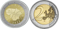 2 Euro 2022 100 Jahre Basketball in Litauen (1922-2022) CH UNC