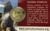 Malta 2 Euro Ta' Skorba Tempel, ( 3600-2500 BC ) 5. von 7 Ausgaben im Blister -