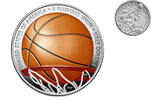 USA 1/2 $ 2020 S Basketball Hall of Fame - 60. Jubiläum - in Kapsel inkl. Etui & Zertifikat -RAR! gewellt, Prooffarbig
