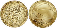 USA 5 $ 2020 W Basketball Hall of Fame - Gold - in Kapsel inkl. Etui & Zertifikat - RAR! gewellt, BUselten!