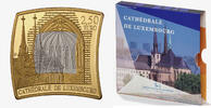 Luxemburg PP 2,5 €   sofort lieferbar!   2023 Kathedrale von Luxemburg - eckig - in Originalblister SELTEN !  Proof  im Blister
