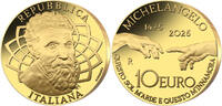 Italien 10 Euro 7,78g fein 22,00 mm &Oslash; 2025 550. Jahrestag der Geburt v.M... 1,288.07 &pound;  +  57.53 &pound; shipping