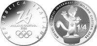 Italien  SOMMERANGEBOT! &frac14; &euro;./25 Cent 7,00g fein 22,25 mm &Oslash; 2025 Olymp. W... 5.14 &pound;  +  33.49 &pound; shipping