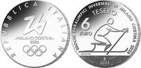 Italien   SOMMERANGEBOT! 6 &euro;uro 31,10g fein 38,61 mm &Oslash; 2025 Olymp.Winter... 128.80 &pound;  +  48.09 &pound; shipping