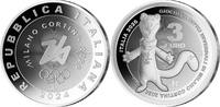 Italien  SOMMERANGEBOT! 3 &euro;uro 31,10g fein 38,61 mm &Oslash; 2024 Olymp.Winters... 120.21 &pound;  +  48.09 &pound; shipping