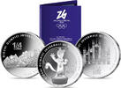 Italien  SOMMERANGEBOT! 3x&frac14; &euro;./25 Cent 7.g fein 22,25 mm &Oslash; 2025 Olymp.Wi... 21.46 &pound;  +  41.22 &pound; shipping