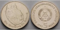 Deutschland, DDR 5 Mark Wartburg bei Eisenach, Ku.-Ni.,<b>-Archivbild-</b> -