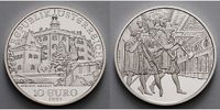 Österreich 10 Euro Schloss Ambras, ( Schlösser ) in Kapsel + Zertifikat + Etui -