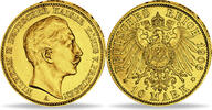 Preussen 10 Mark  3,58g fein 19,5 mm &Oslash; 1890-1912 A Wilhelm II, 1888-1912... 686.96 &pound;  +  57.53 &pound; shipping