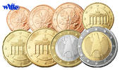 Deutschland 1 Cent -2 Euro, 3.88 <b>Preiswerte</b> Zusammenstellung aller Euromünzen 1 Cent bis 2 Euro -