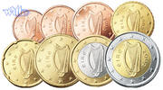 Irland  b>Preiswerte /b> Zusammenstellung aller Euromünzen 1 Cent bis 2 Euro 1 Cent -2 Euro, 3.88 Mixsatz stgl