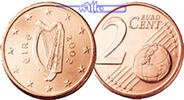 Irland 2 Cent Kursmünze, 2 Cent * -