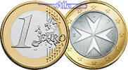 Malta 1 Euro Kursmünze, 1 Euro -