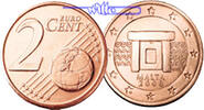 Malta 2 Cent Kursmünze, 2 Cent -