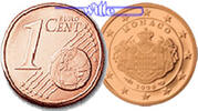 Monaco 1 Cent Kursmünze, 1 Cent -