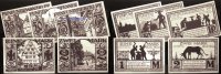 Paderborn, Stadt, 10.Ausgabe 25,50,75 Pfg., 1,-2,- Mark Schattenrisse, Serie D. Kisau, braun<br>Grab. 1043.7, -