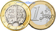 Slowakei 1 Euro Kursmünze, 1 Euro -